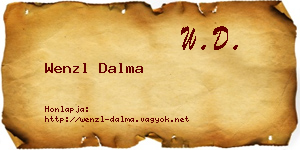 Wenzl Dalma névjegykártya